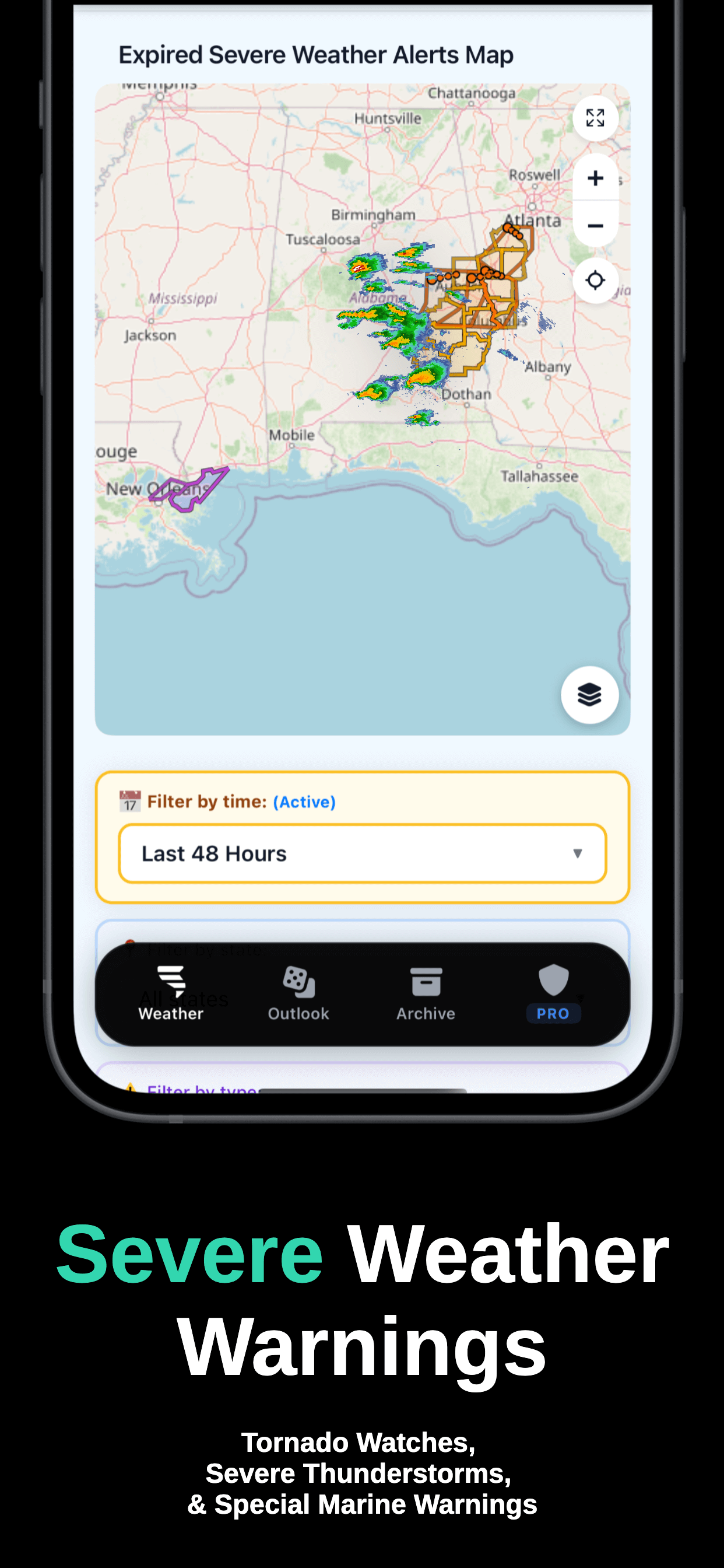Severe Weather - Live severe weather alerts and tracking